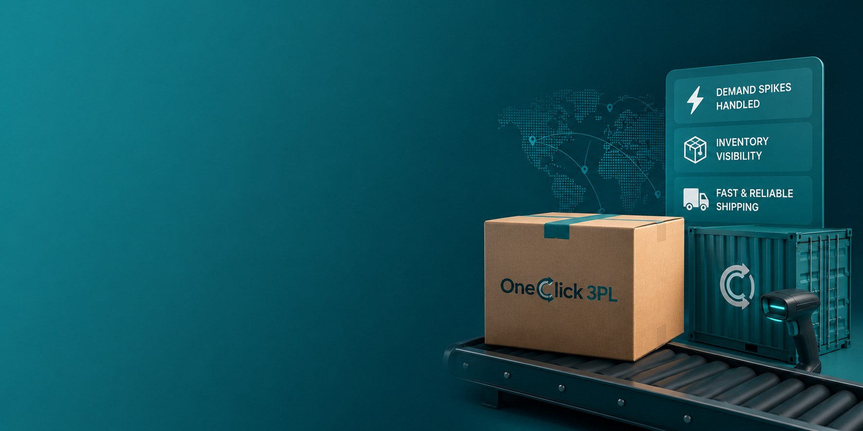 Wide shipping and logistics banner for the guide on choosing the right 3PL partner